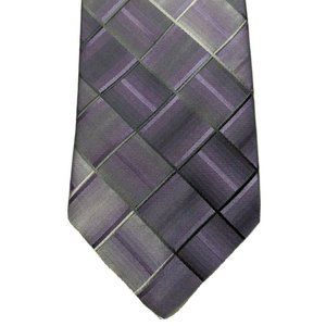 Stafford Essentials Plaid and Checks Lilac Silk Ne